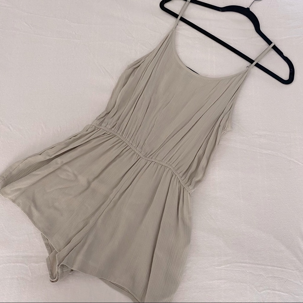 Nude Color Cami Flowy Romper
